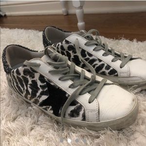 Cheetah Print Golden Gooses